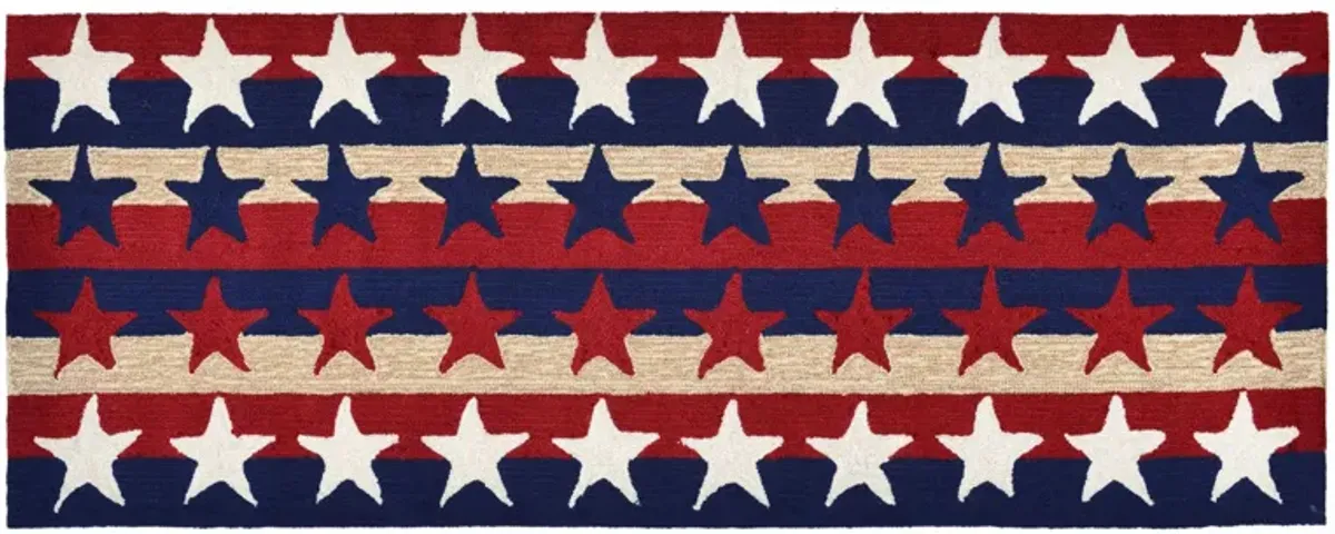 Frontporch Stars & Stripes Indoor/Outdoor Area Rug in Americana by Trans-Ocean Import Co Inc