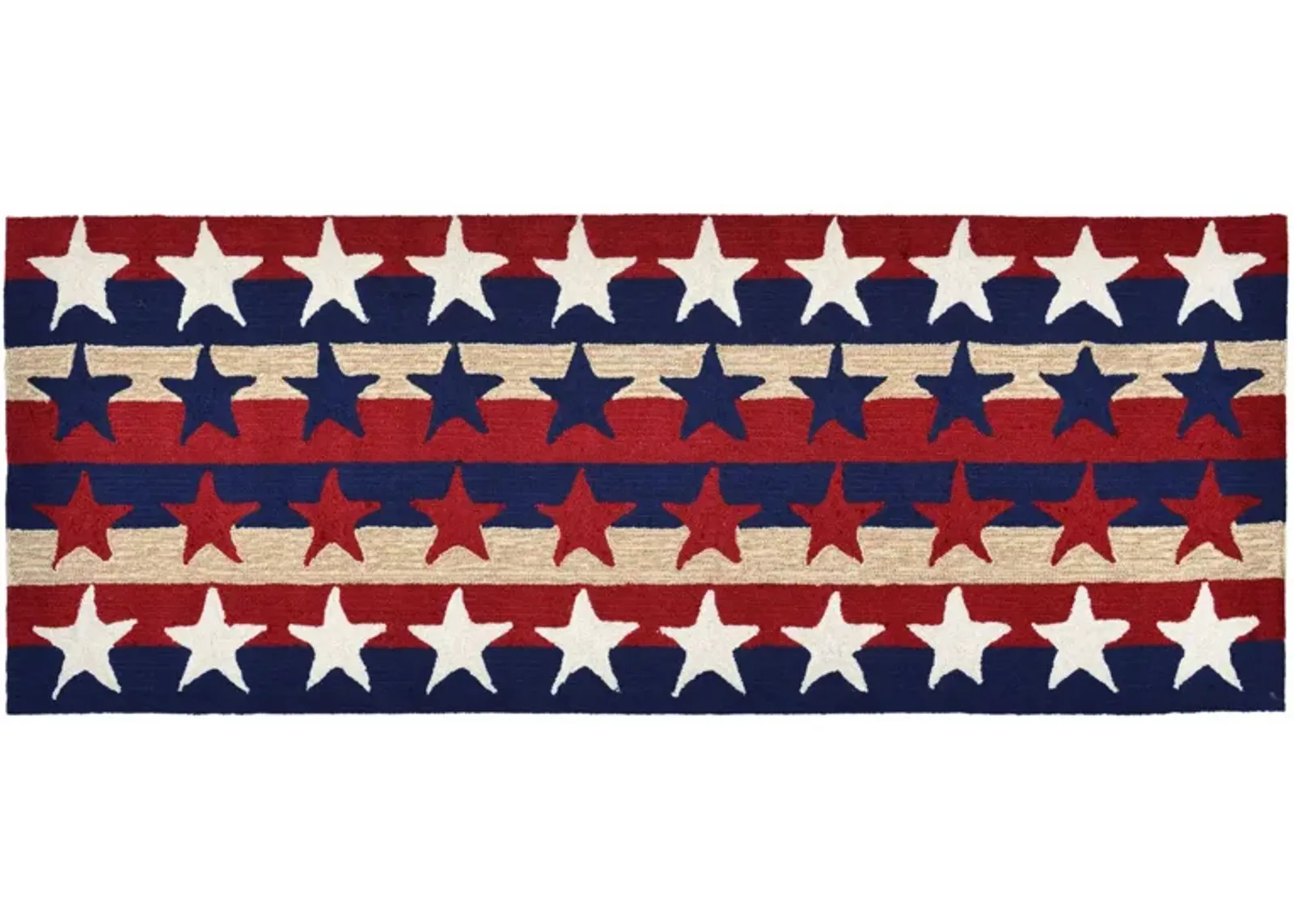 Frontporch Stars & Stripes Indoor/Outdoor Area Rug in Americana by Trans-Ocean Import Co Inc