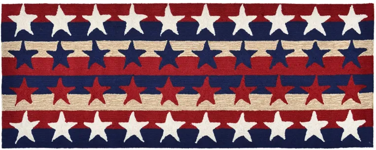 Frontporch Stars & Stripes Indoor/Outdoor Area Rug in Americana by Trans-Ocean Import Co Inc