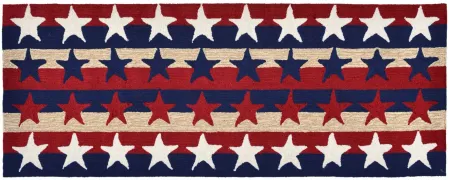 Frontporch Stars & Stripes Indoor/Outdoor Area Rug in Americana by Trans-Ocean Import Co Inc