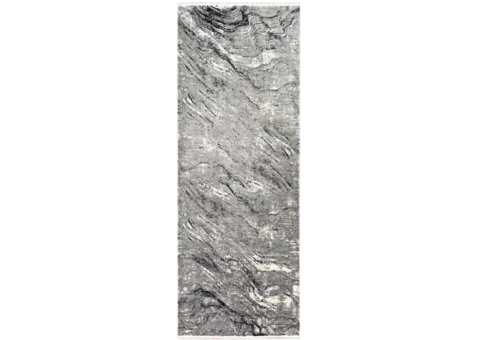 Solaris Pyrite Rug in Charcoal, Medium Gray, Light Gray, Ivory, Black by Surya