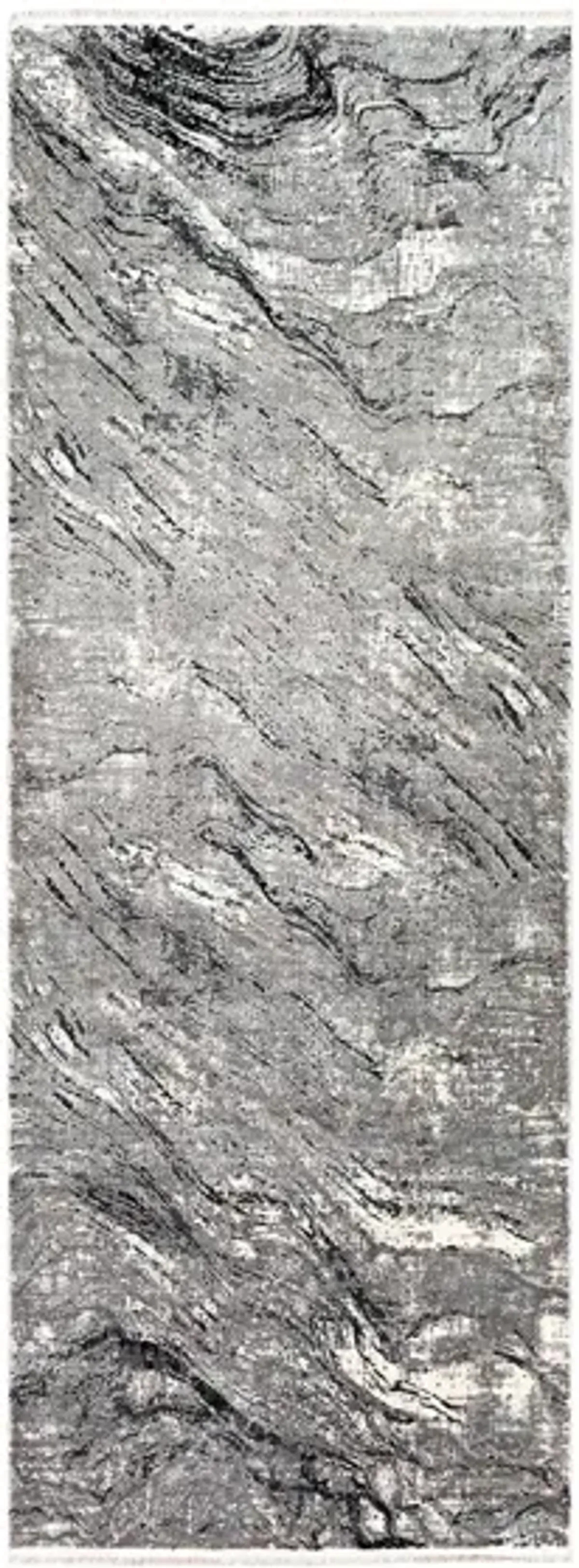 Solaris Pyrite Rug in Charcoal, Medium Gray, Light Gray, Ivory, Black by Surya