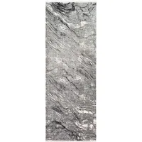 Solaris Pyrite Rug in Charcoal, Medium Gray, Light Gray, Ivory, Black by Surya