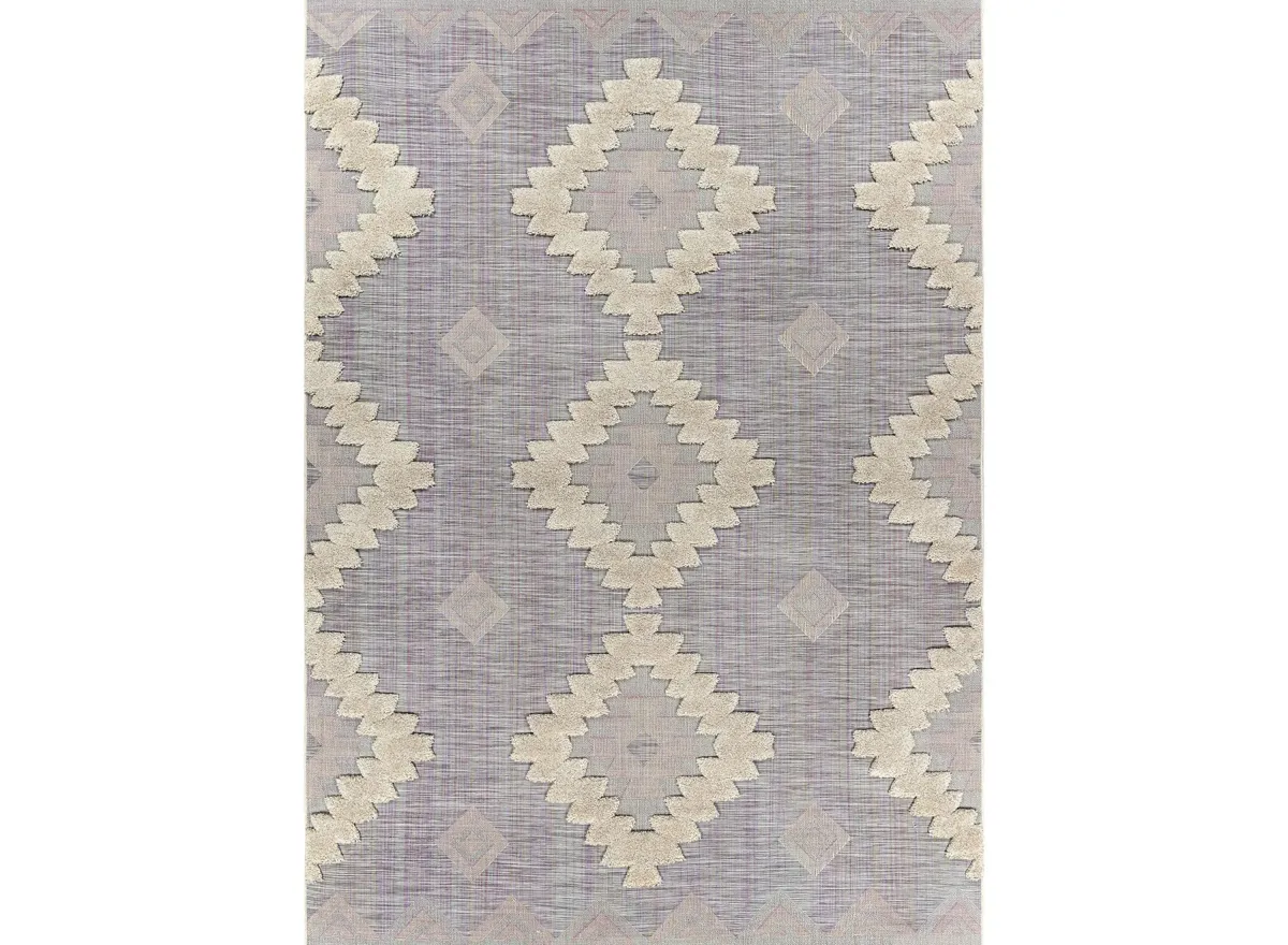 Toledo Area Rug in Cream, Light Gray, Pink, Yellow by Surya