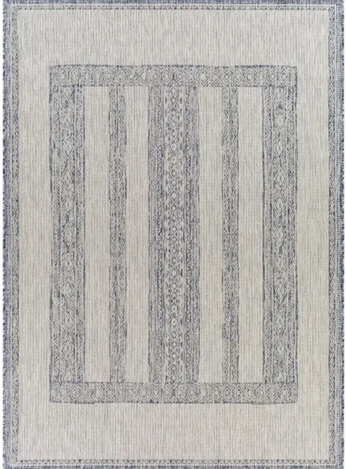 Tuareg Area Rug in Tan, Pale Blue, Navy, Blue, Taupe, Off-White, Gray by Surya