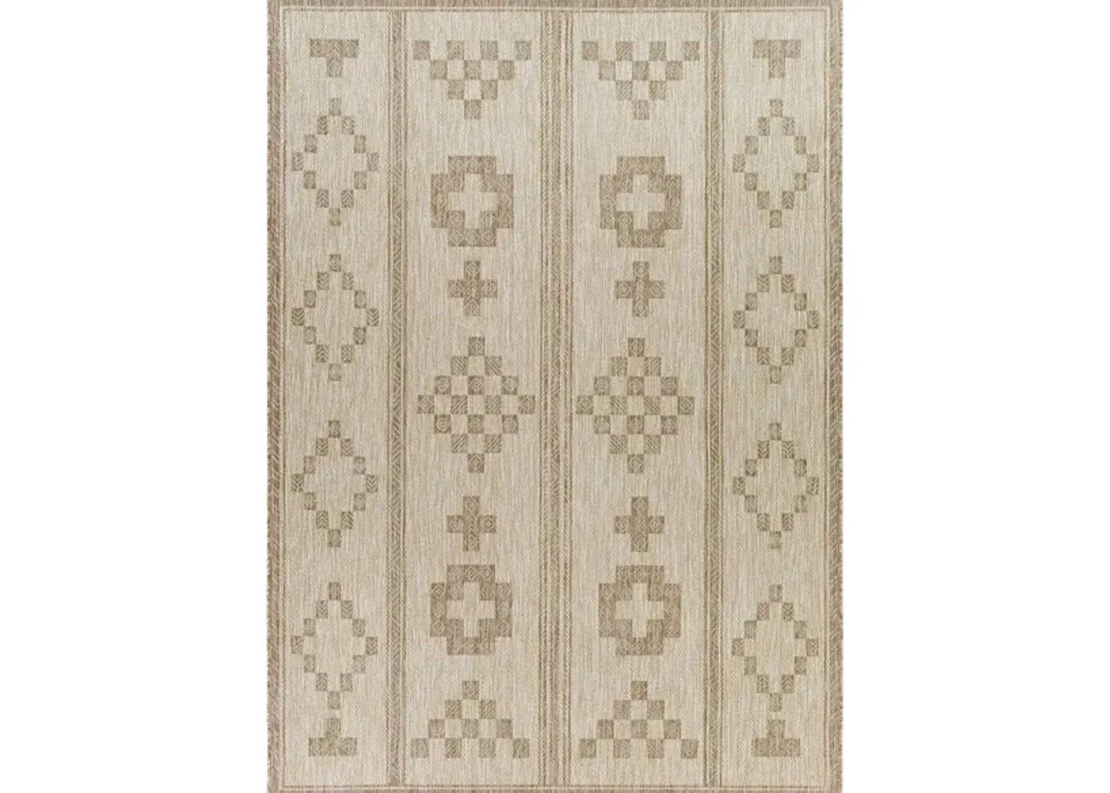 Tuareg Area Rug in Taupe, Khaki, Sage, Light Grey, Grey, Camel, Medium Grey, Brick, Beige, Tan by Surya