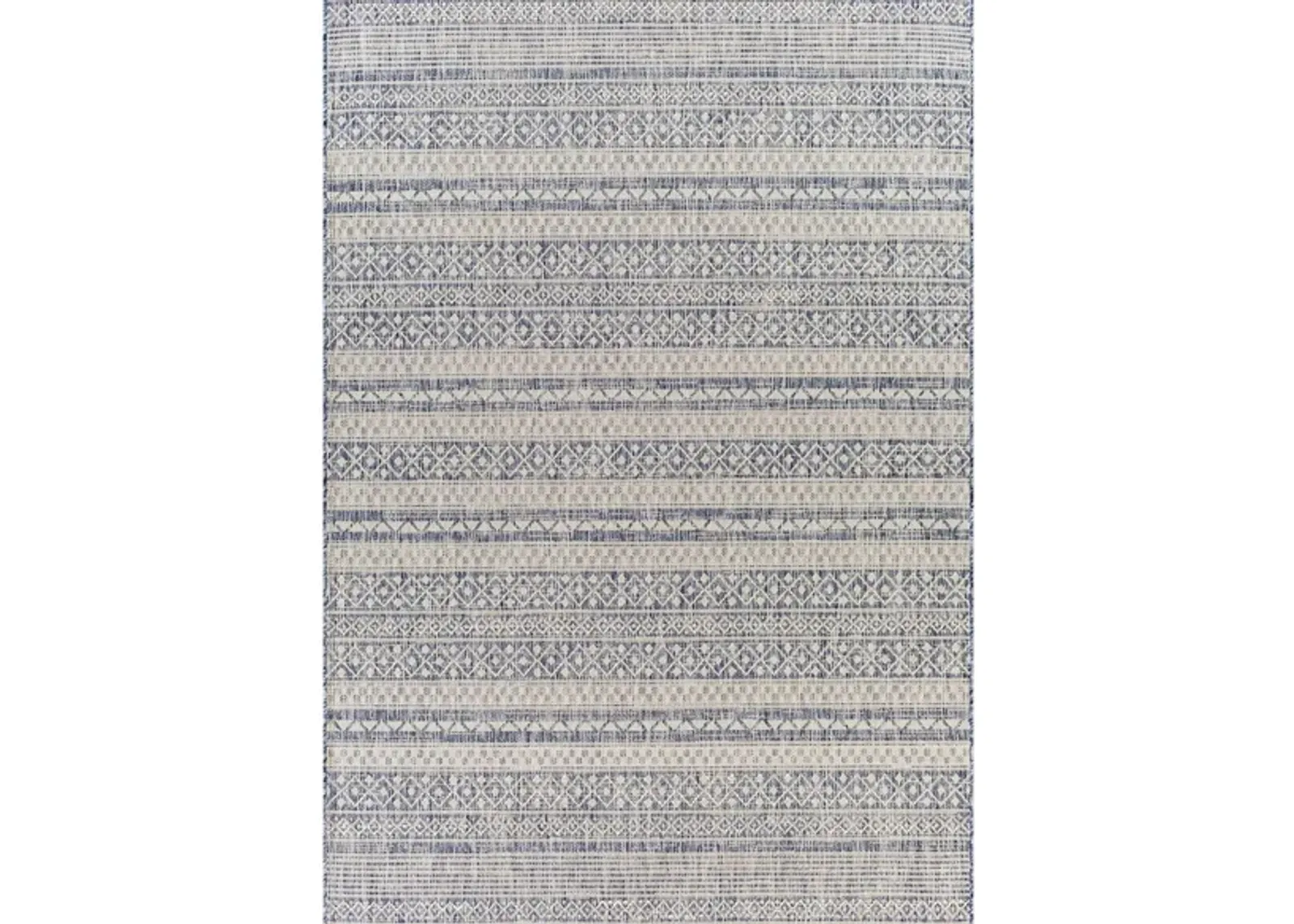 Tuareg Area Rug in Pale Blue, Tan, Navy, Blue, Taupe, Off-White, Gray by Surya