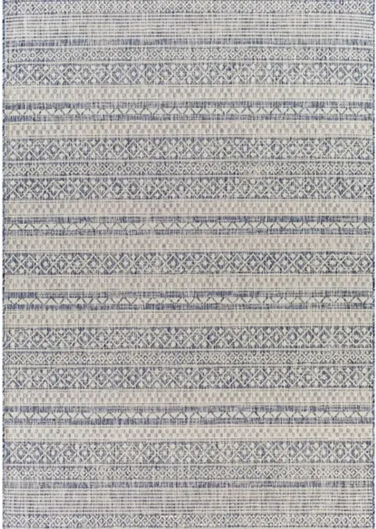 Tuareg Area Rug in Pale Blue, Tan, Navy, Blue, Taupe, Off-White, Gray by Surya