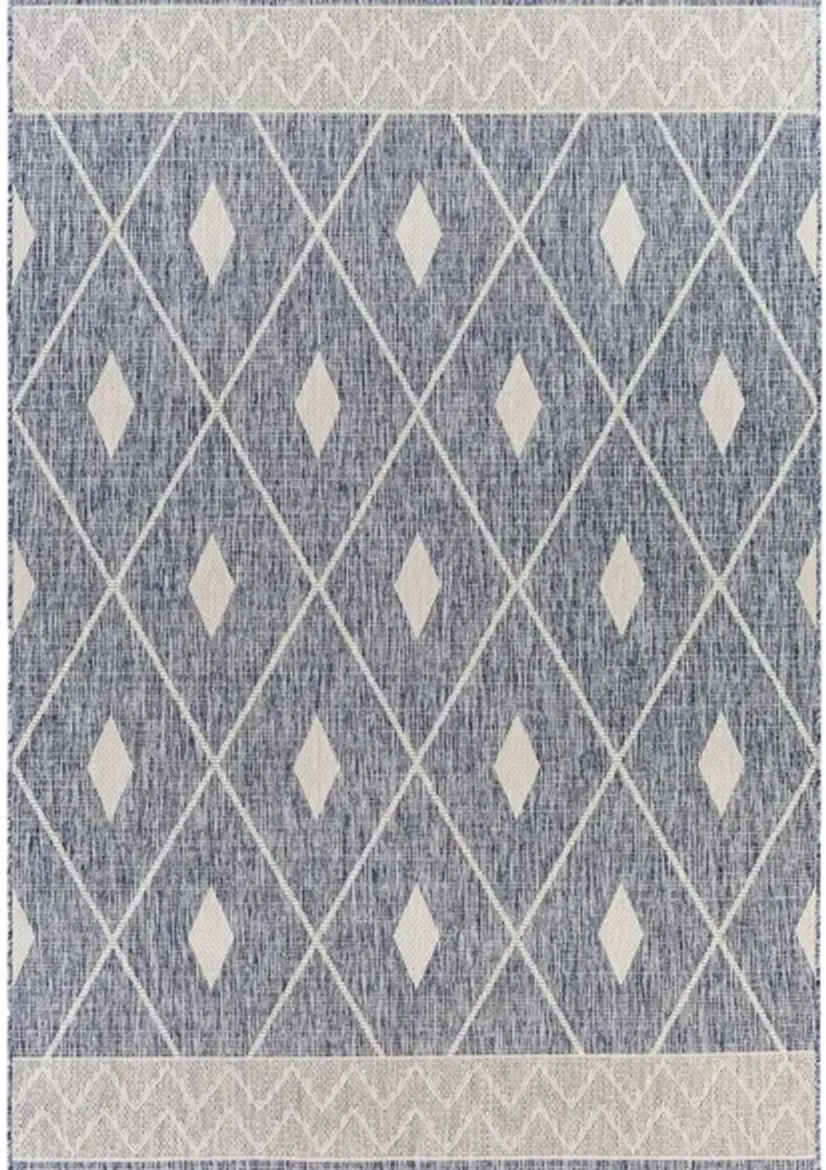 Tuareg Area Rug in Pale Blue, Tan, Navy, Blue, Taupe, Off-White, Gray by Surya