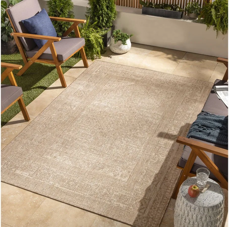 Tuareg Area Rug in Taupe, Tan, Off-White by Surya