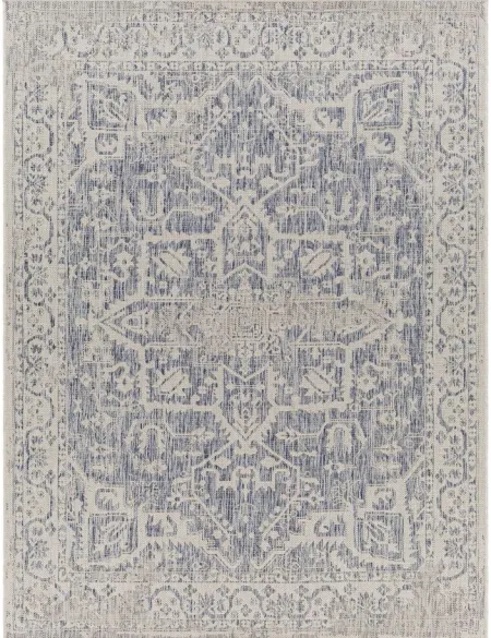 Tuareg Area Rug in Pale Blue, Tan, Navy, Blue, Taupe, Off-White, Gray by Surya
