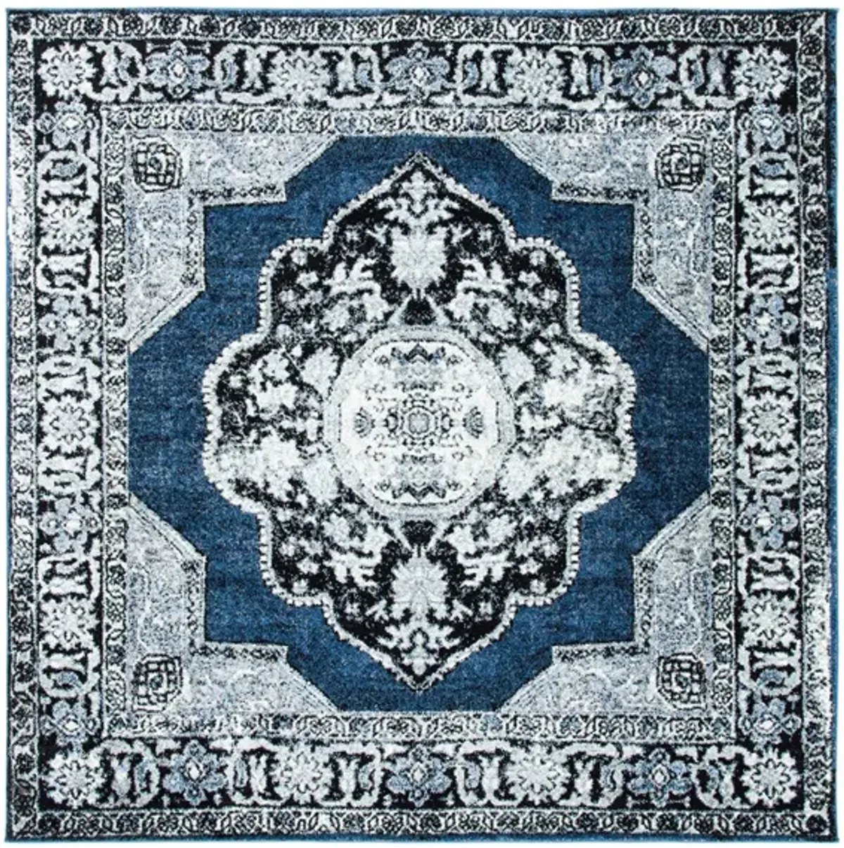 Vintage Hamadan I Area Rug in Blue & Grey by Safavieh