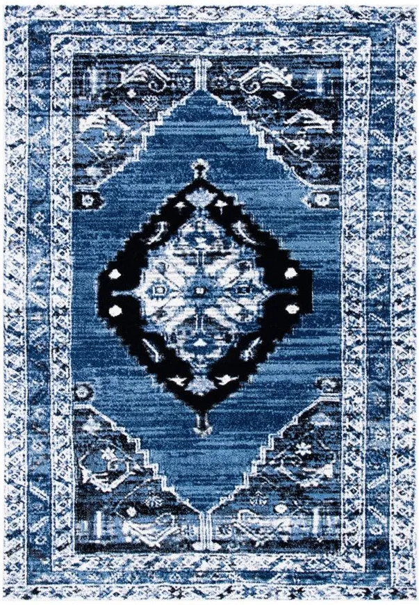 Vintage Hamadan II Area Rug in Blue & Ivory by Safavieh
