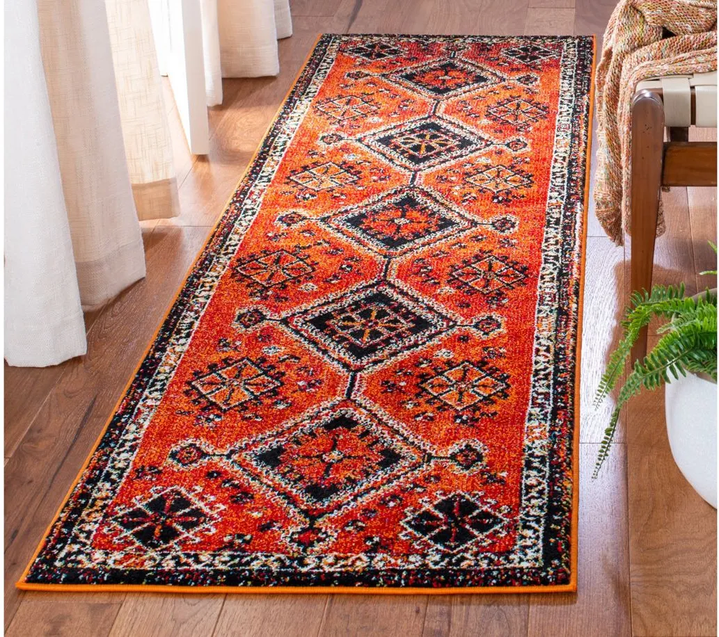 Vintage Hamadan IV Area Rug in Orange & Red by Safavieh