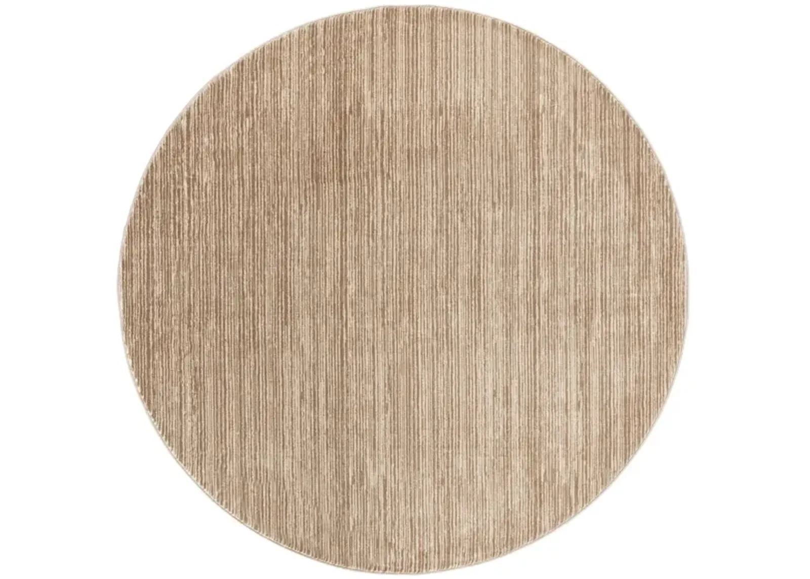 Hoechlin Round Area Rug in Light Brown by Safavieh