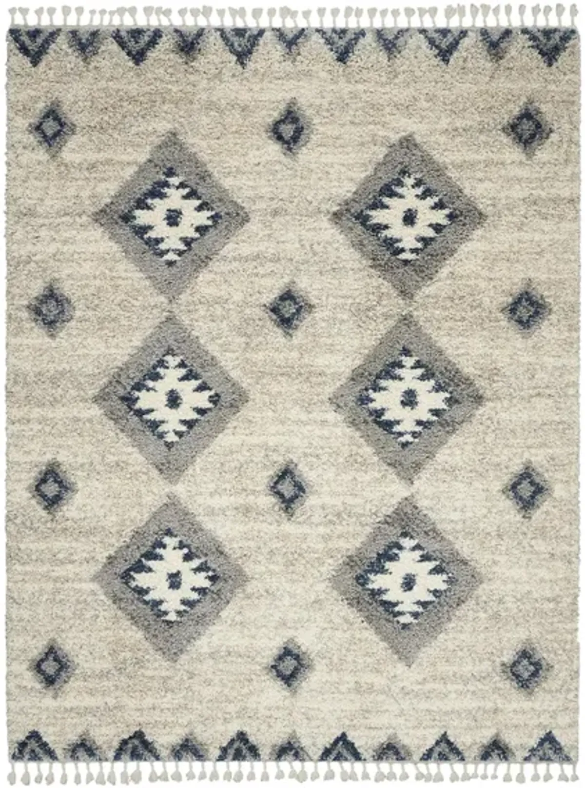 Oslo Area Rug in Ivory/Blue by Nourison