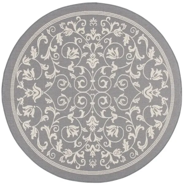 Courtyard Vines Indoor/Outdoor Area Rug Round