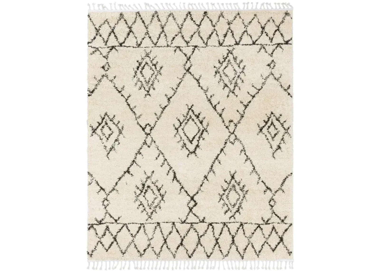 Lindstrom Area Rug in Charcoal, Beige by Surya