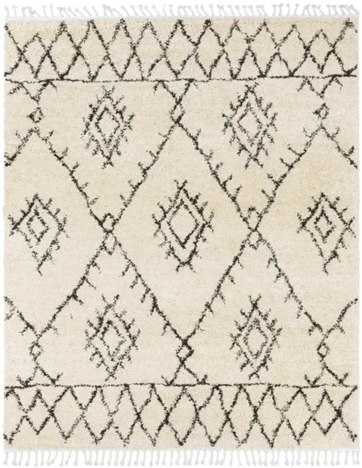 Lindstrom Area Rug in Charcoal, Beige by Surya