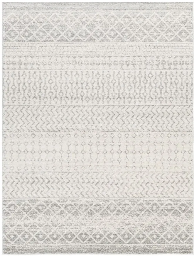 Elaziz Area Rug in Gray, White by Surya