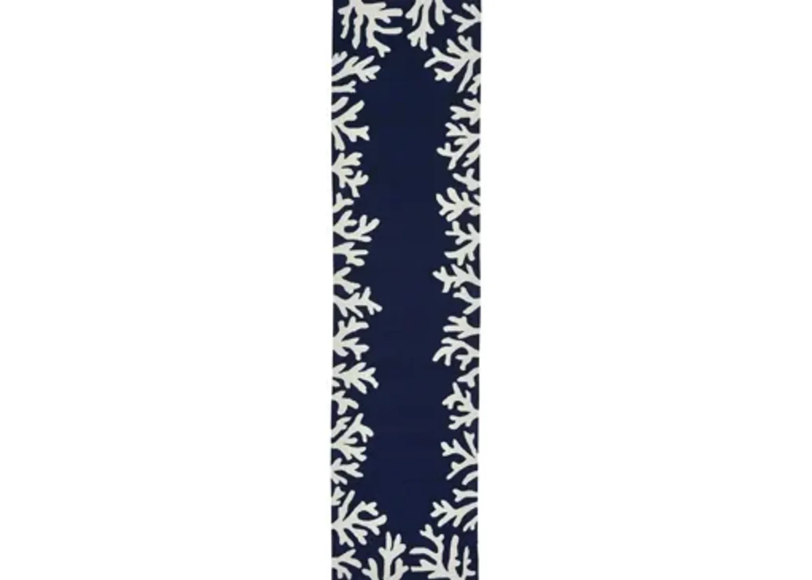 Coral Indoor/Outdoor Area Rug in Navy by Trans-Ocean Import Co Inc