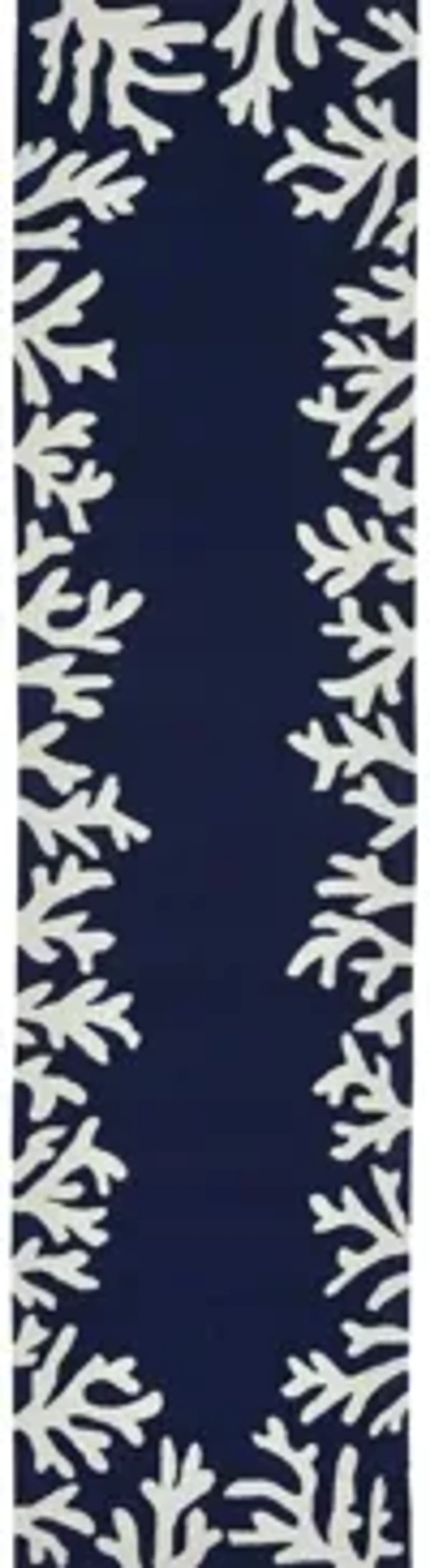 Coral Indoor/Outdoor Area Rug in Navy by Trans-Ocean Import Co Inc