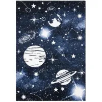 Carousel Outerspace Kids Area Rug