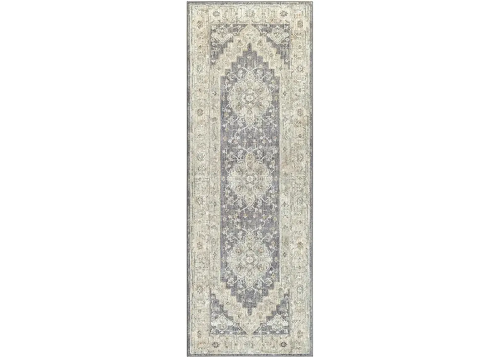 Avant Garde Area Rug in Medium Gray, Charcoal, Light Gray, Beige, Tan, Camel, Denim by Surya