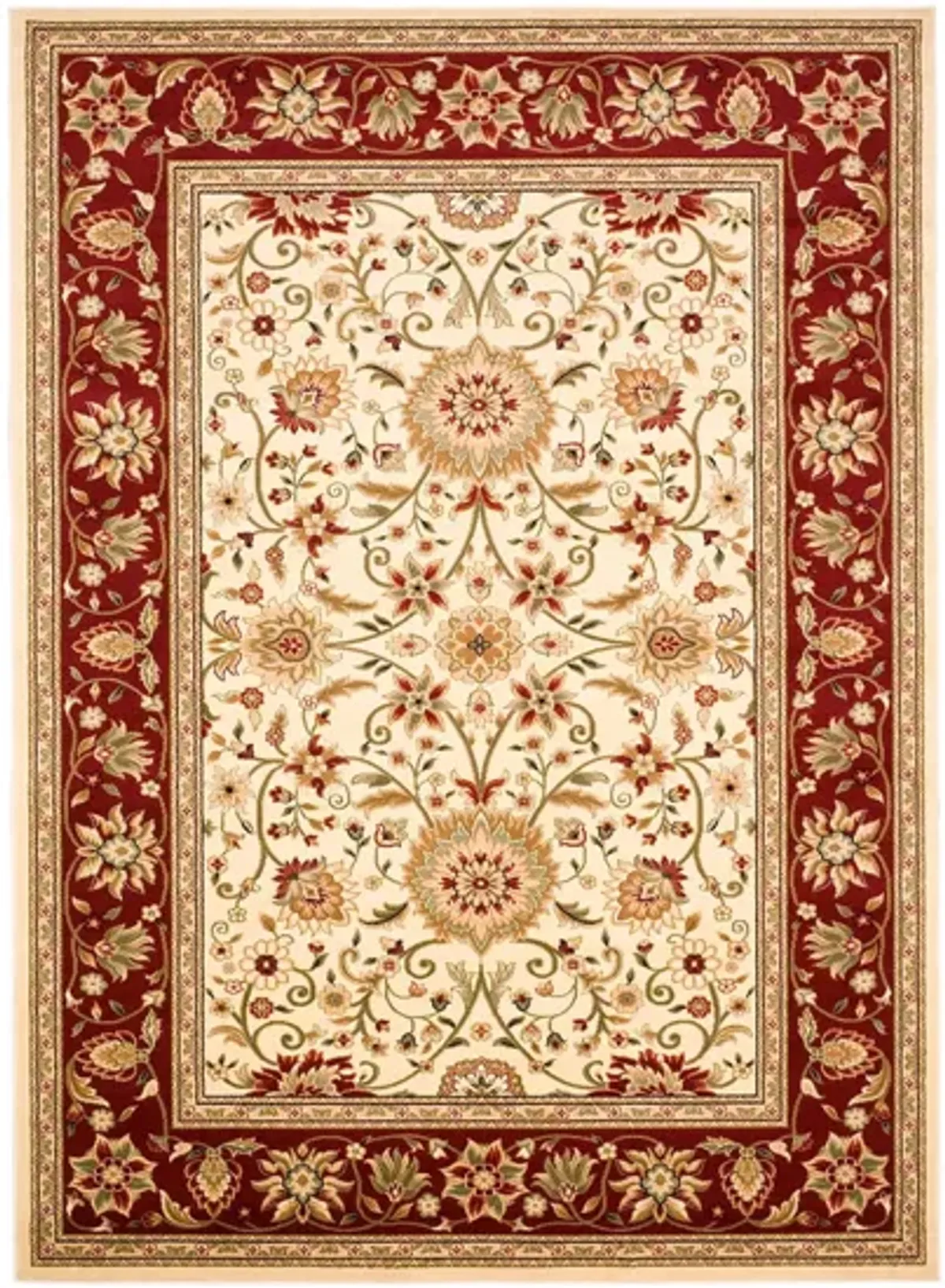 Lyndhurst Area Rug in Ivory / Red by Safavieh