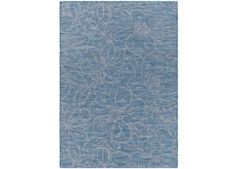 Pasadena Floral Indoor/Outdoor Area Rug in Blue by Surya