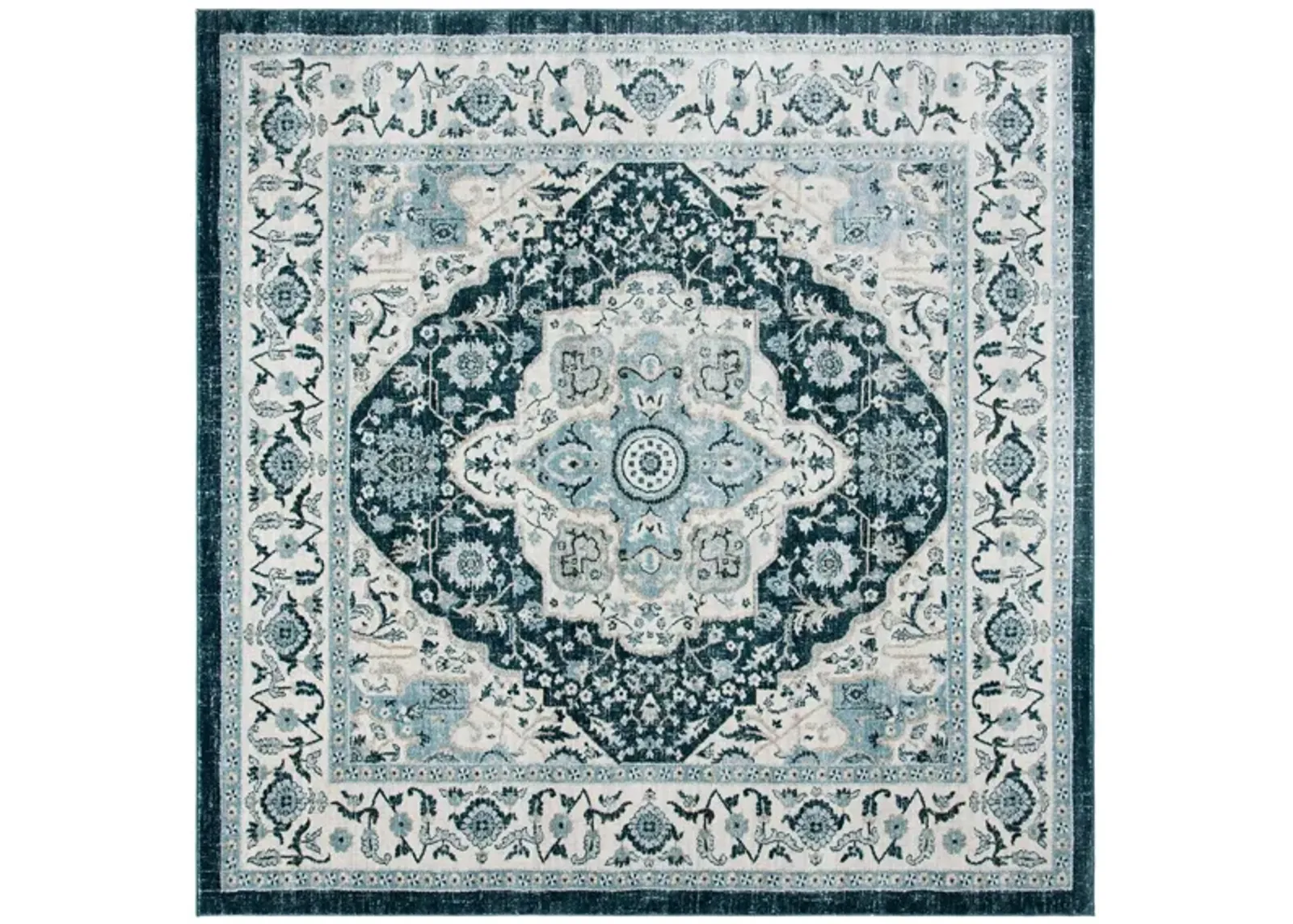 Isabella Area Rug in Navy/Creme by Safavieh