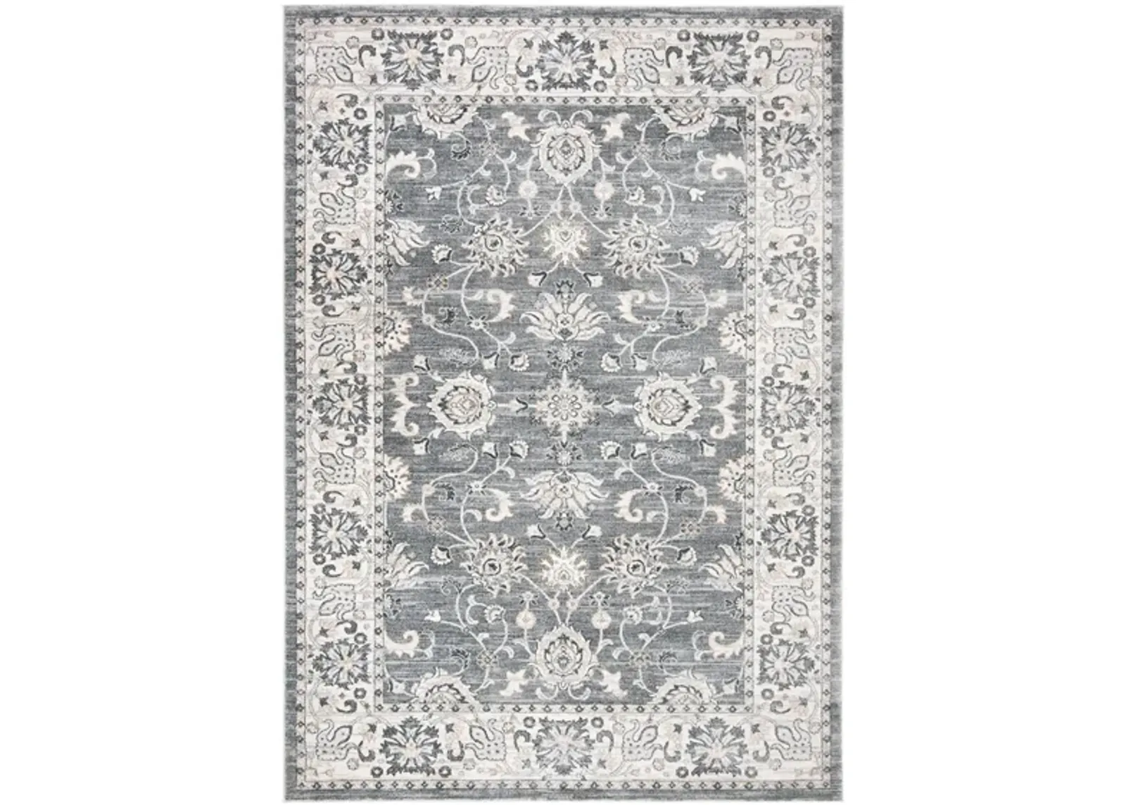 Isabella Area Rug in Gray/Cream by Safavieh