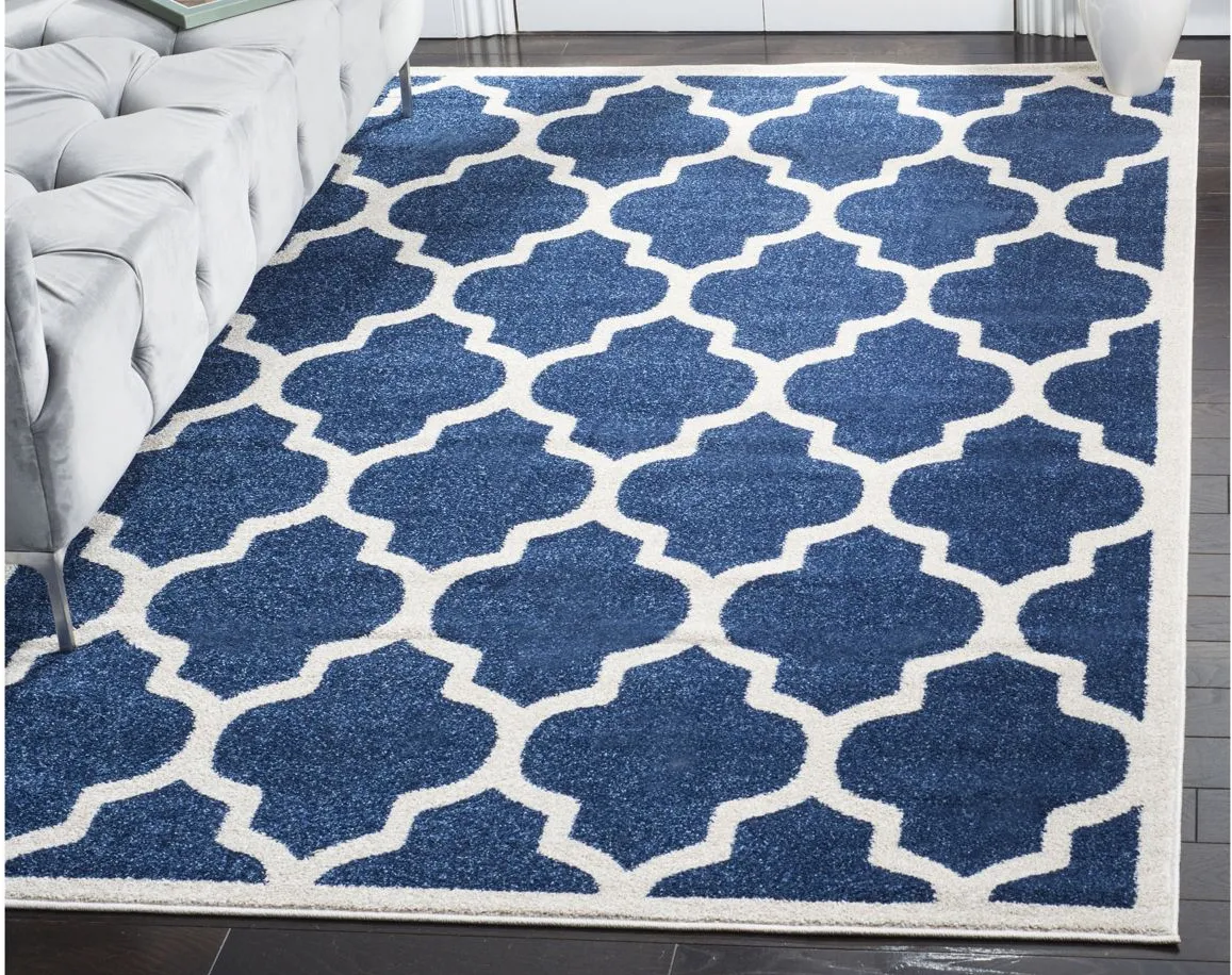 Amherst Area Rug in Navy/Beige by Safavieh