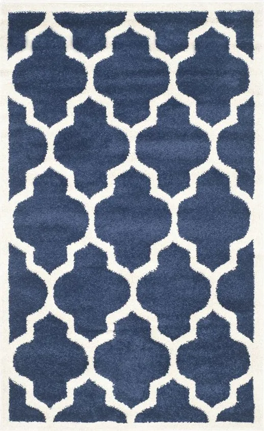 Amherst Area Rug in Navy/Beige by Safavieh