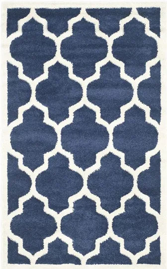 Amherst Area Rug in Navy/Beige by Safavieh