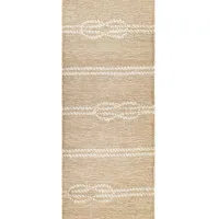 Ropes Indoor/Outdoor Area Rug in Neutral by Trans-Ocean Import Co Inc