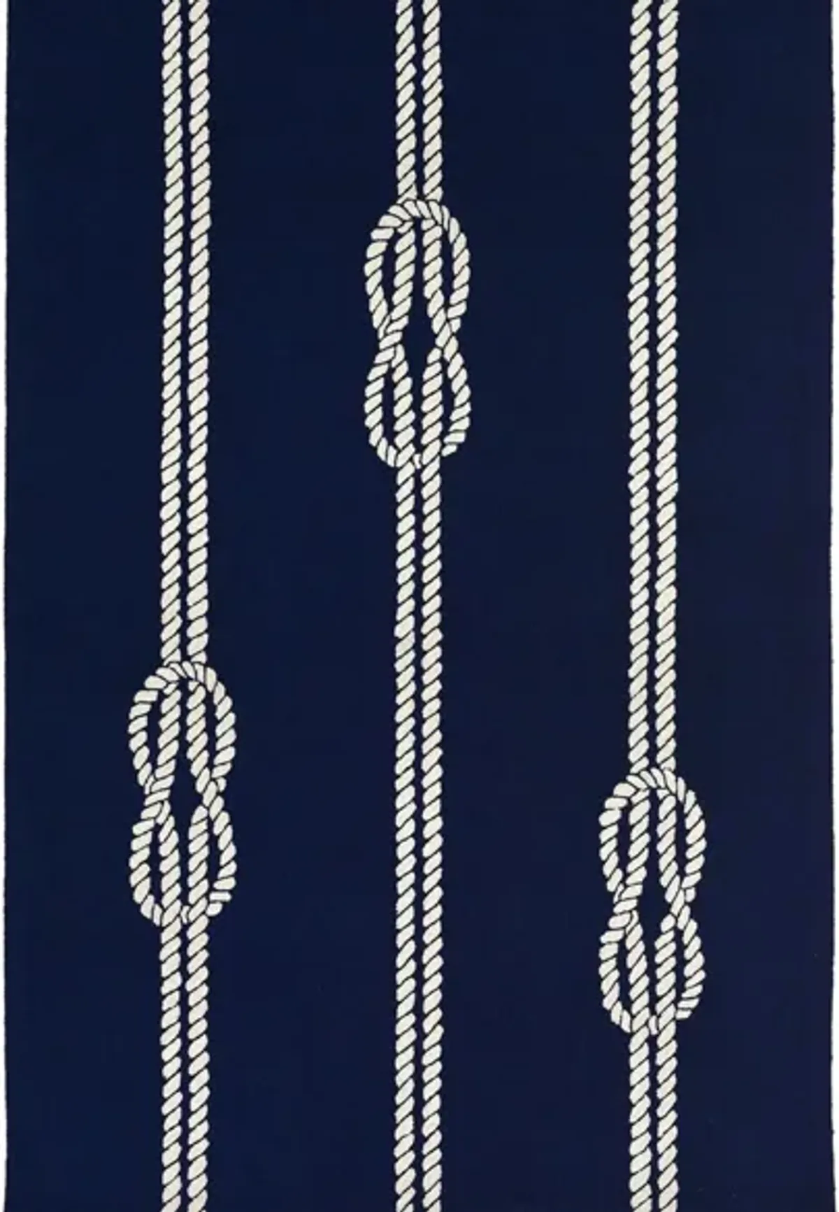 Ropes Indoor/Outdoor Area Rug in Navy by Trans-Ocean Import Co Inc