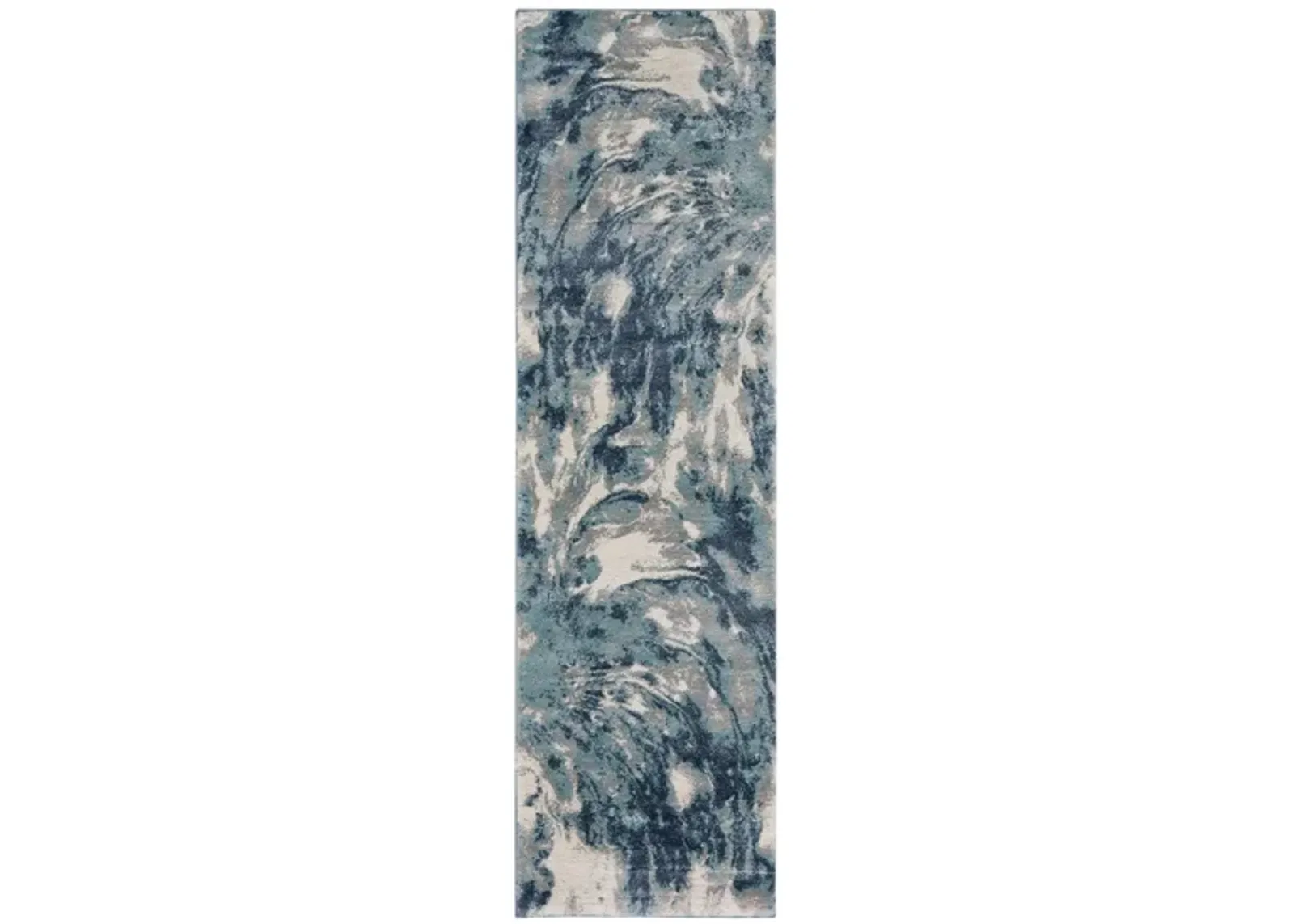 Bella Torre Runner Rug in Blue/Ivory by Nourison