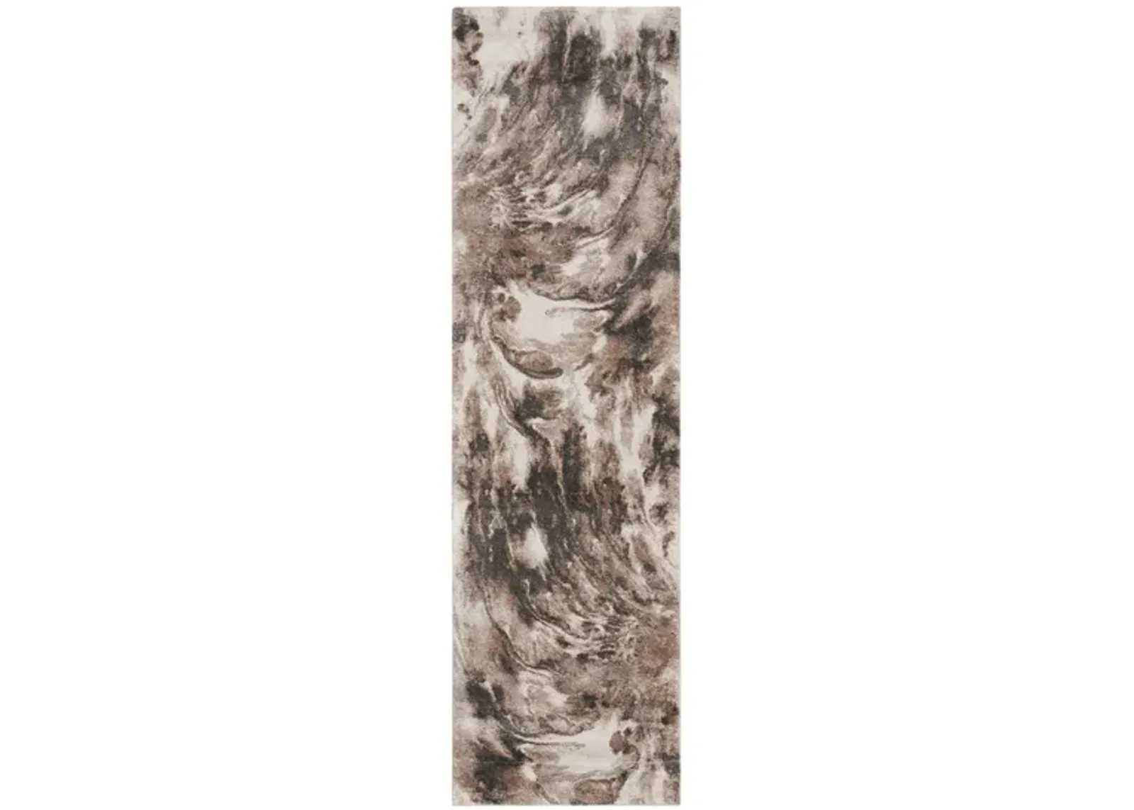 Bella Torre Runner Rug in Ivory/Mocha by Nourison