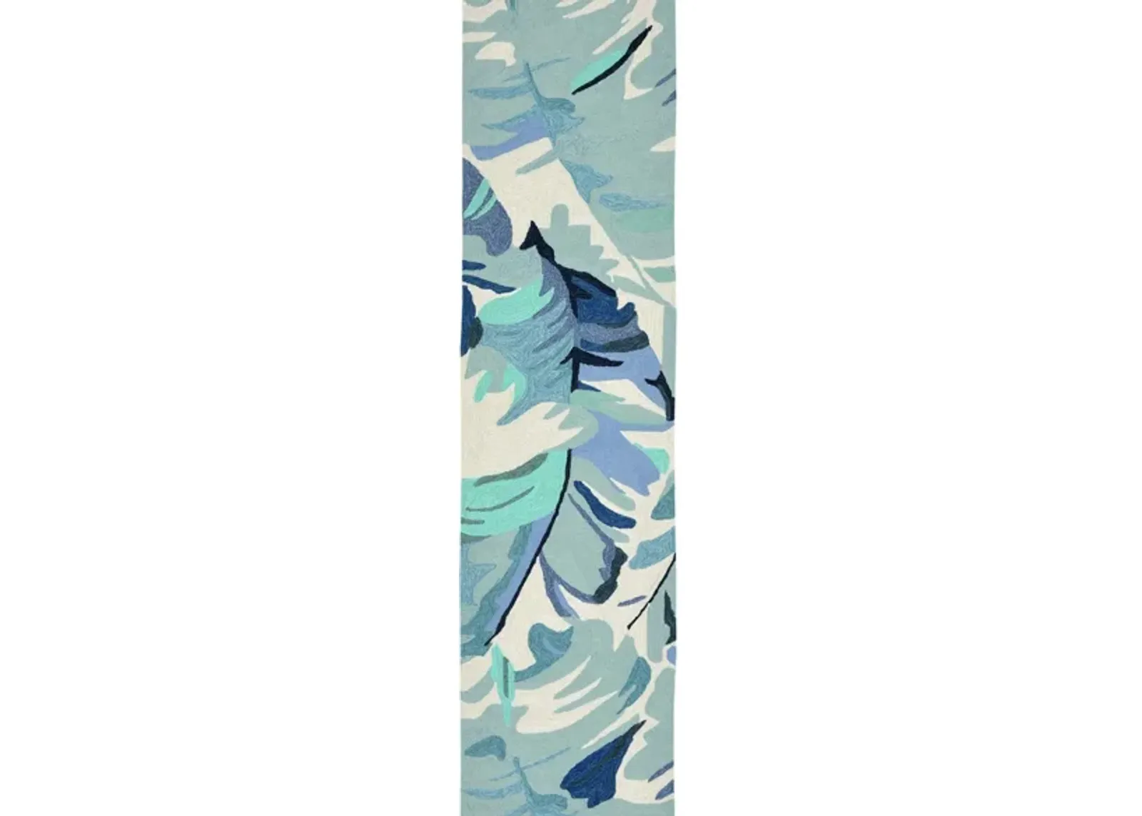 Leaf Indoor/Outdoor Area Rug in Blue by Trans-Ocean Import Co Inc