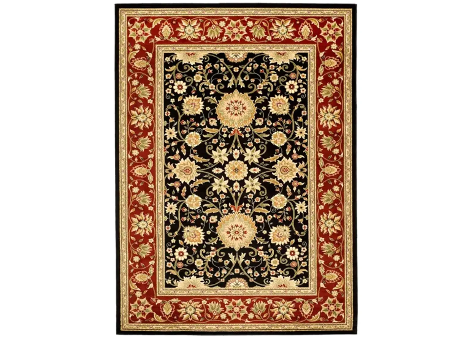 Lyndhurst Area Rug in Black / Red by Safavieh