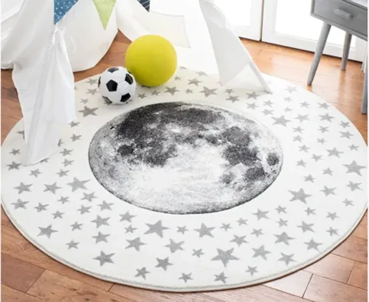 Carousel Earth Kids Area Rug Round