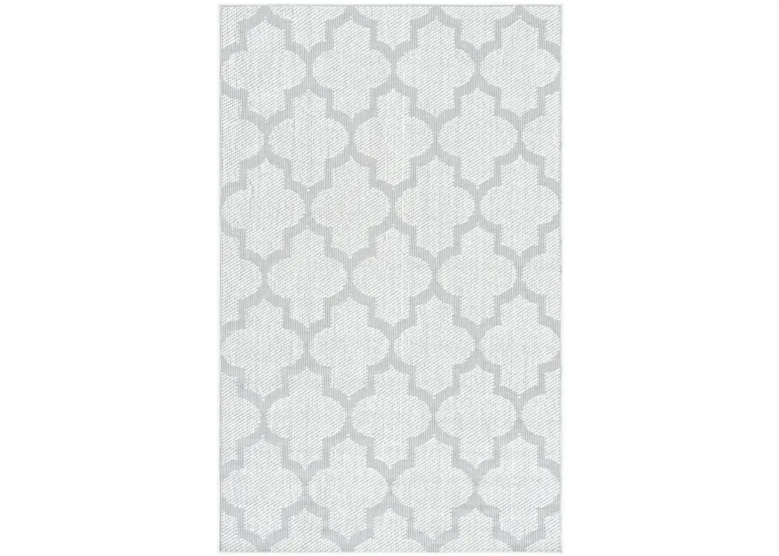 Bermuda Trellis Indoor/Outdoor Area Rug in Ivory & Light Gray by Safavieh