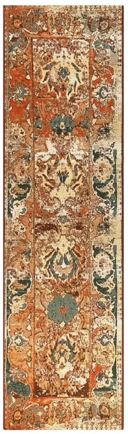 Liora Manne Marina Kashan Indoor/Outdoor Area Rug in Amber by Trans-Ocean Import Co Inc