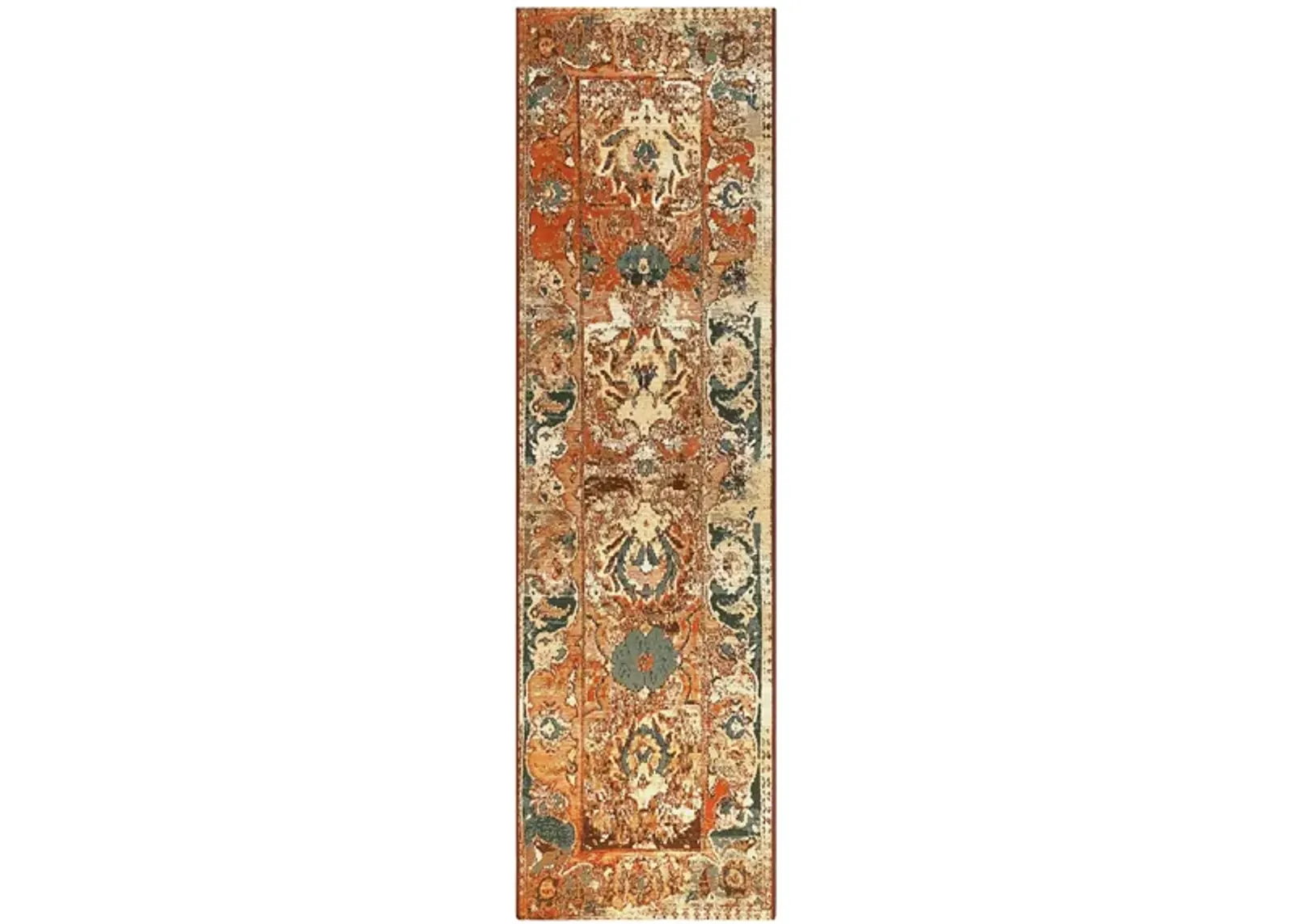 Liora Manne Marina Kashan Indoor/Outdoor Area Rug in Amber by Trans-Ocean Import Co Inc