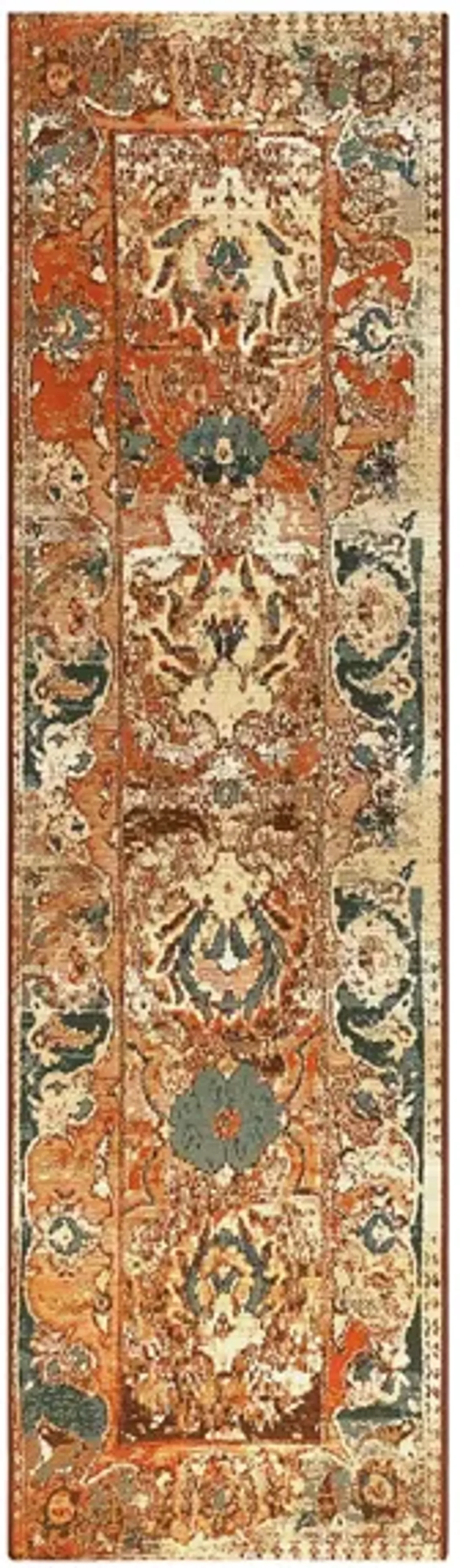 Liora Manne Marina Kashan Indoor/Outdoor Area Rug in Amber by Trans-Ocean Import Co Inc