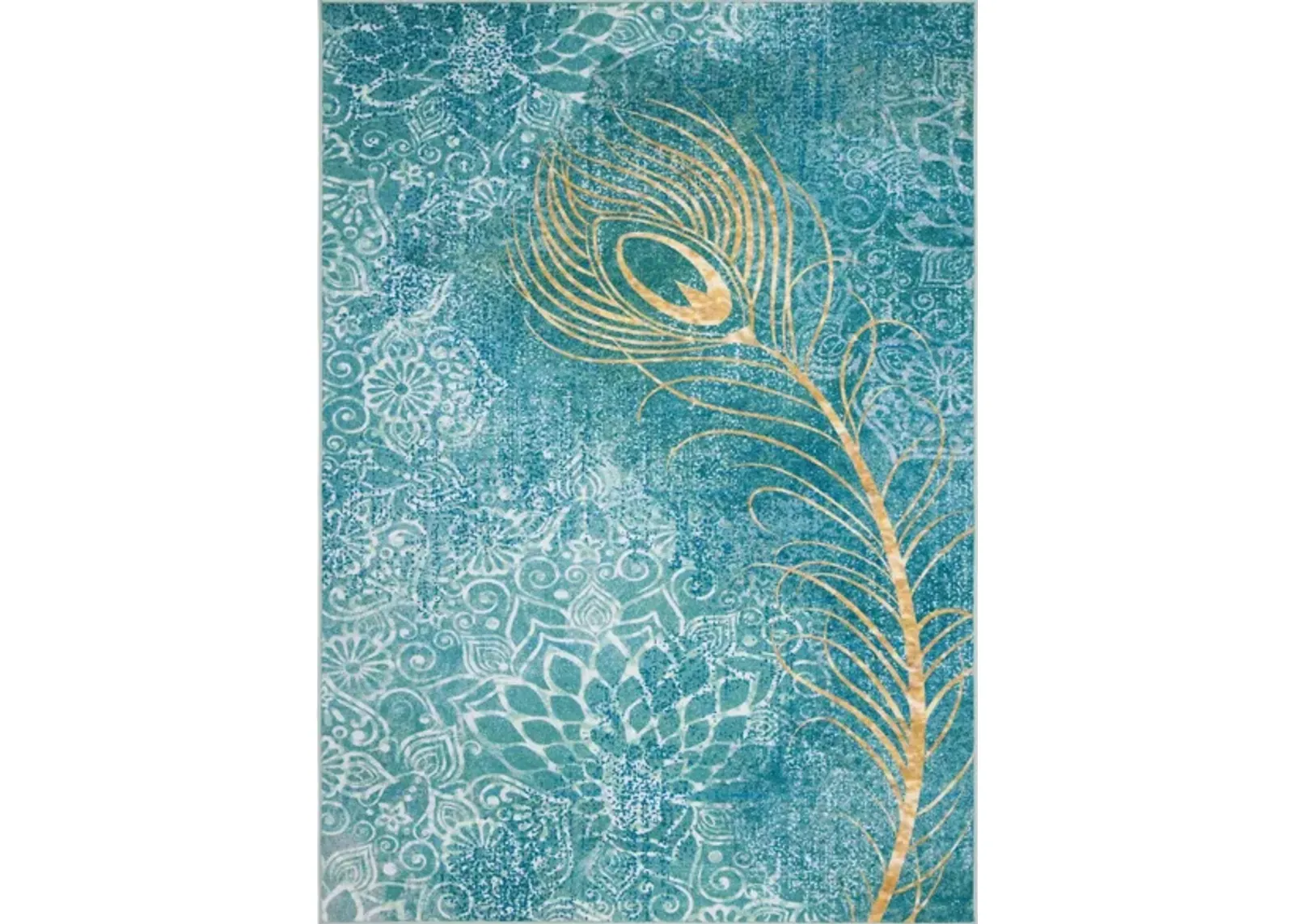 Disney Aladdin Area Rug in Turquoise & Gold by Safavieh