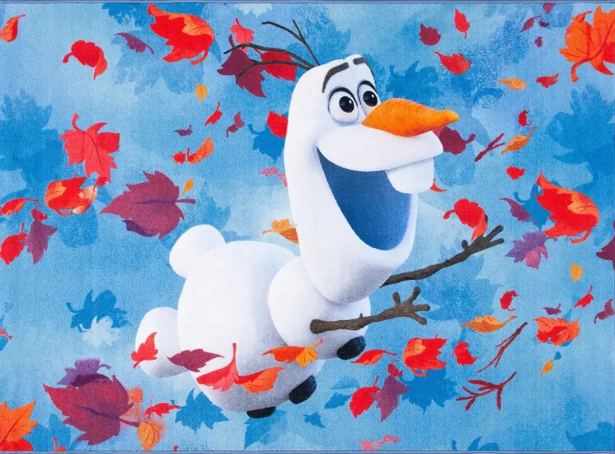 Disney Frozen 2 Area Rug in Blue & Orange by Safavieh