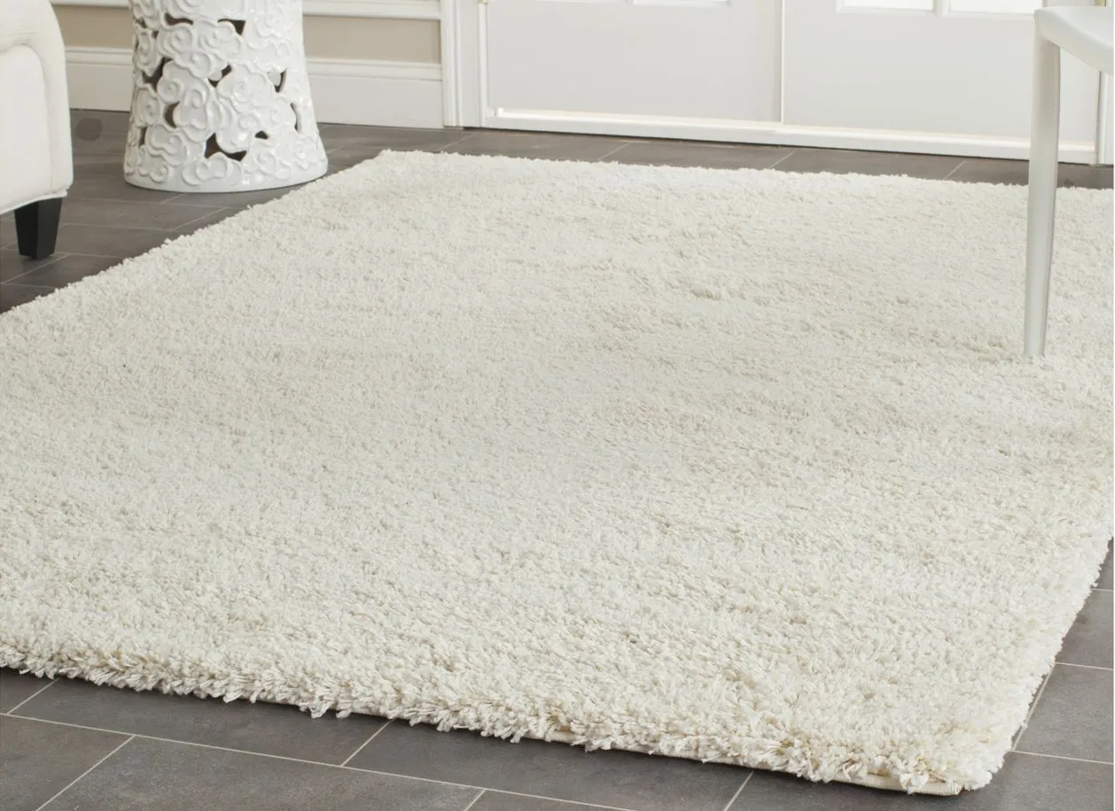 California Shag Area Rug in Ivory by Safavieh