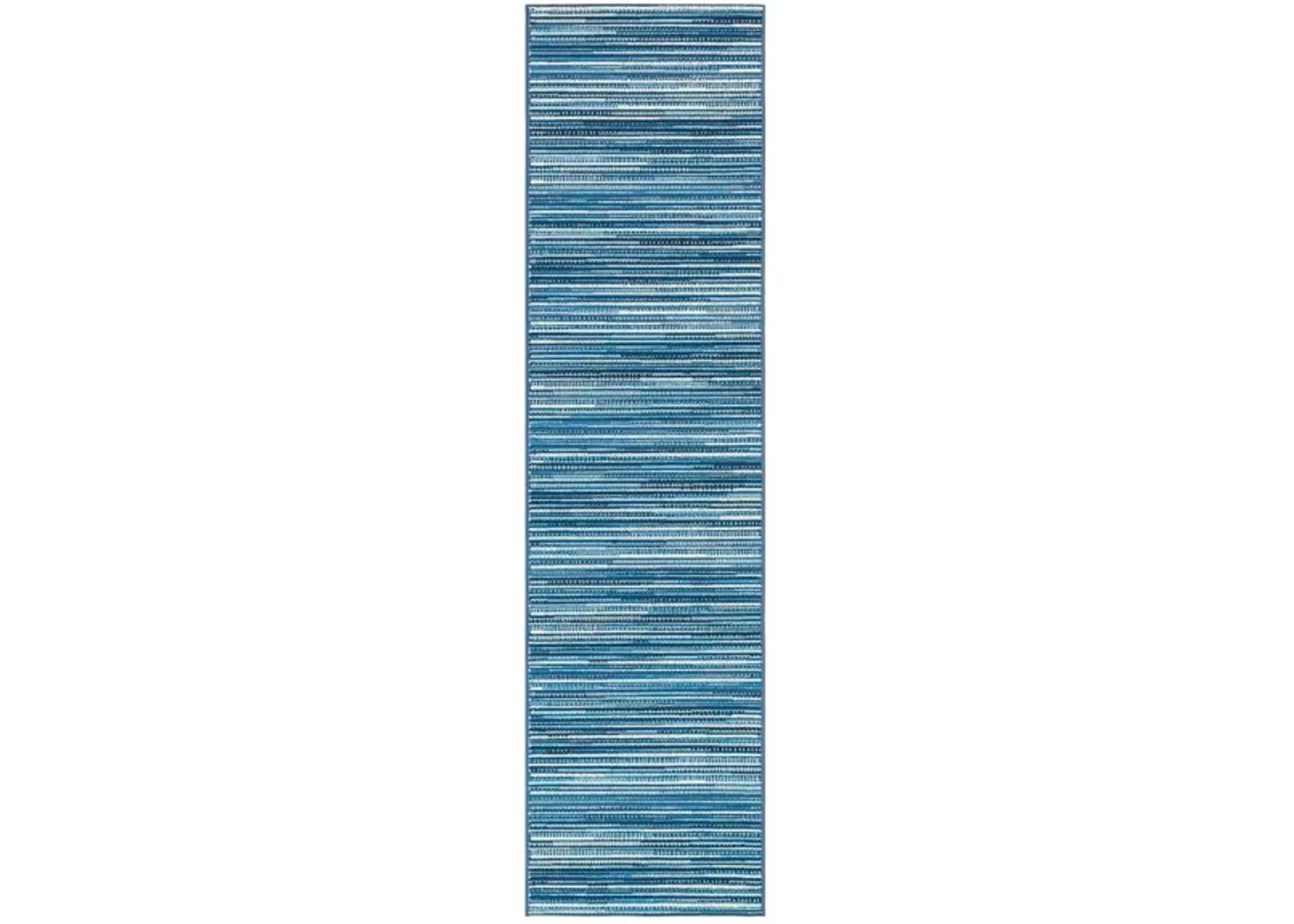 Liora Manne Marina Stripes Indoor/Outdoor Area Rug in China Blue by Trans-Ocean Import Co Inc